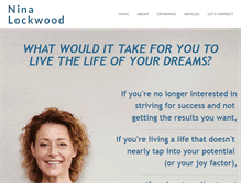 Tablet Screenshot of ninalockwood.com